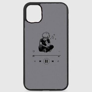 Gray Bakugo music phone case